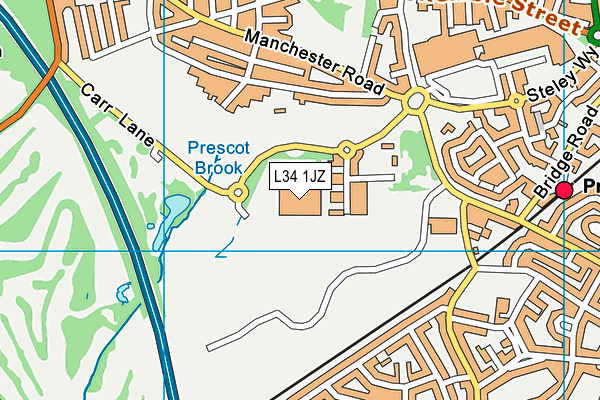 L34 1JZ map - OS VectorMap District (Ordnance Survey) L34 1JZ map - OS VectorMap District (Ordnance Survey)