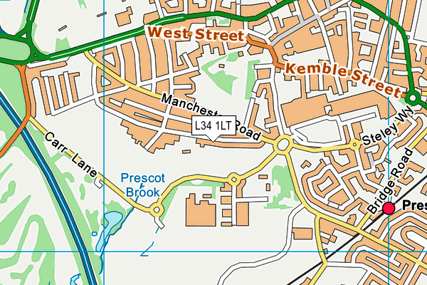 L34 1LT map - OS VectorMap District (Ordnance Survey) L34 1LT map - OS VectorMap District (Ordnance Survey)