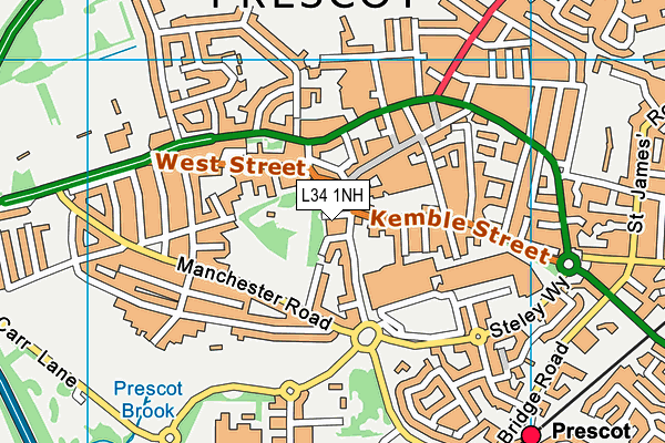 L34 1NH map - OS VectorMap District (Ordnance Survey) L34 1NH map - OS VectorMap District (Ordnance Survey)