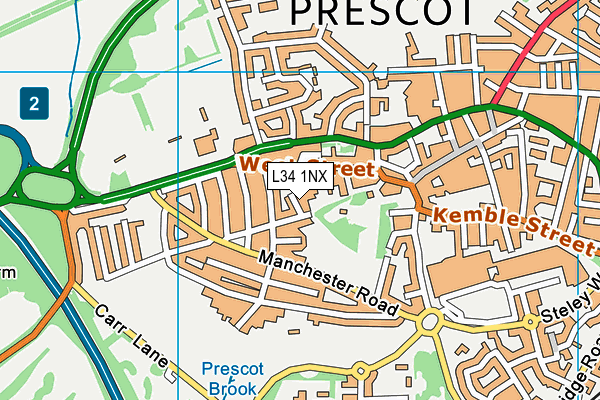 L34 1NX map - OS VectorMap District (Ordnance Survey) L34 1NX map - OS VectorMap District (Ordnance Survey)