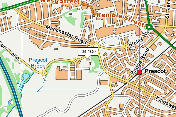 L34 1QG map - OS VectorMap District (Ordnance Survey) L34 1QG map - OS VectorMap District (Ordnance Survey)