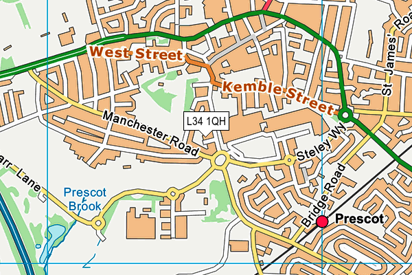L34 1QH map - OS VectorMap District (Ordnance Survey) L34 1QH map - OS VectorMap District (Ordnance Survey)
