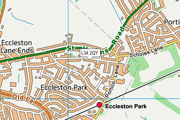 L34 2QY map - OS VectorMap District (Ordnance Survey) L34 2QY map - OS VectorMap District (Ordnance Survey)