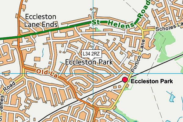 L34 2RZ map - OS VectorMap District (Ordnance Survey) L34 2RZ map - OS VectorMap District (Ordnance Survey)