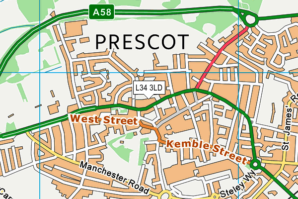 L34 3LD map - OS VectorMap District (Ordnance Survey) L34 3LD map - OS VectorMap District (Ordnance Survey)