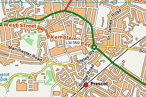 L34 5NQ map - OS VectorMap District (Ordnance Survey) L34 5NQ map - OS VectorMap District (Ordnance Survey)