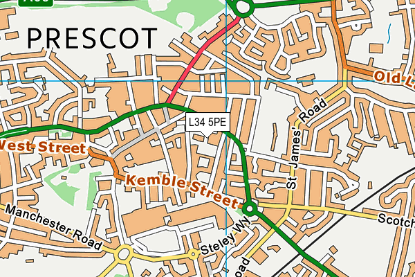 L34 5PE map - OS VectorMap District (Ordnance Survey) L34 5PE map - OS VectorMap District (Ordnance Survey)