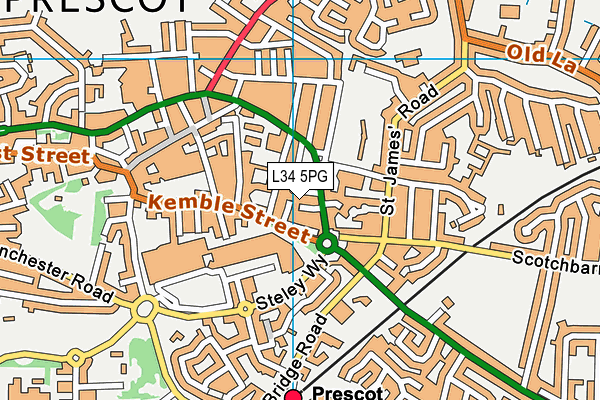 L34 5PG map - OS VectorMap District (Ordnance Survey) L34 5PG map - OS VectorMap District (Ordnance Survey)