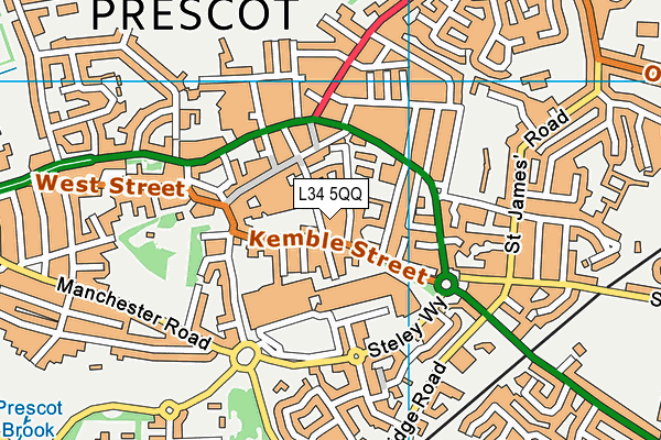 L34 5QQ map - OS VectorMap District (Ordnance Survey) L34 5QQ map - OS VectorMap District (Ordnance Survey)