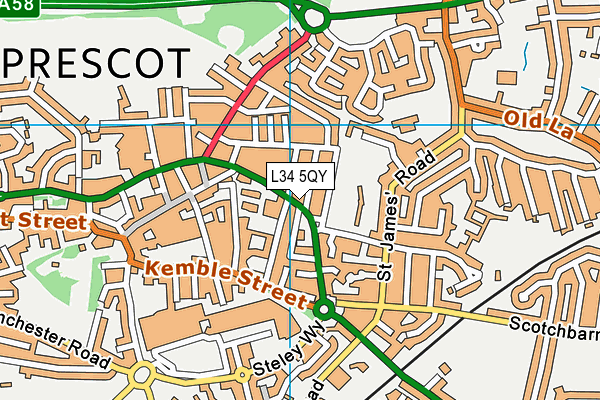 L34 5QY map - OS VectorMap District (Ordnance Survey) L34 5QY map - OS VectorMap District (Ordnance Survey)