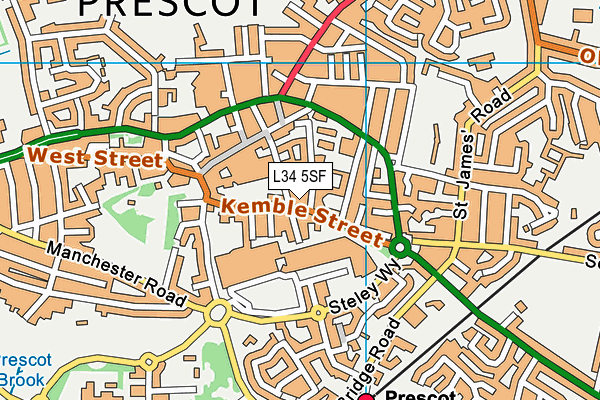 L34 5SF map - OS VectorMap District (Ordnance Survey) L34 5SF map - OS VectorMap District (Ordnance Survey)