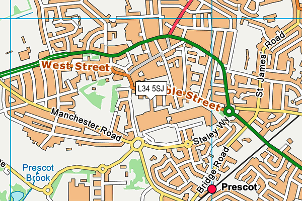 L34 5SJ map - OS VectorMap District (Ordnance Survey) L34 5SJ map - OS VectorMap District (Ordnance Survey)