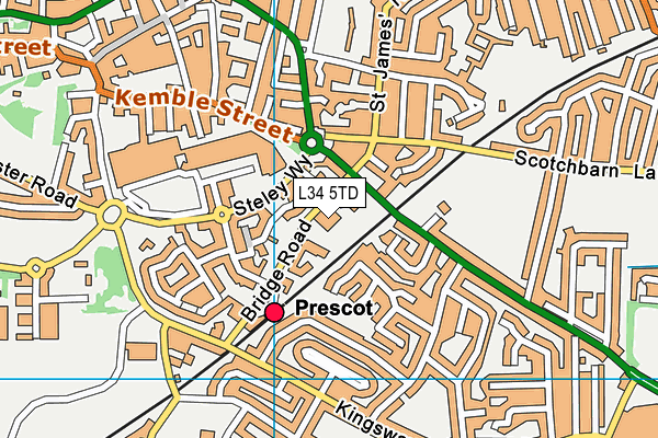 L34 5TD map - OS VectorMap District (Ordnance Survey) L34 5TD map - OS VectorMap District (Ordnance Survey)