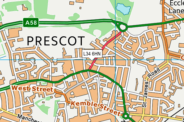 L34 6HN map - OS VectorMap District (Ordnance Survey) L34 6HN map - OS VectorMap District (Ordnance Survey)