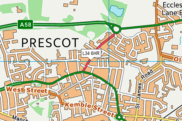 L34 6HR map - OS VectorMap District (Ordnance Survey) L34 6HR map - OS VectorMap District (Ordnance Survey)