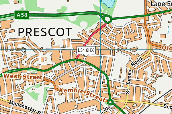 L34 6HX map - OS VectorMap District (Ordnance Survey) L34 6HX map - OS VectorMap District (Ordnance Survey)