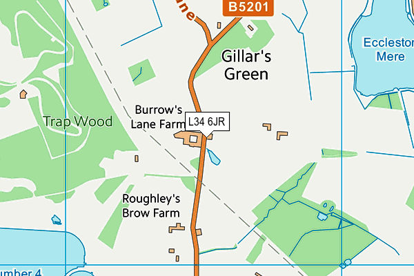L34 6JR map - OS VectorMap District (Ordnance Survey) L34 6JR map - OS VectorMap District (Ordnance Survey)