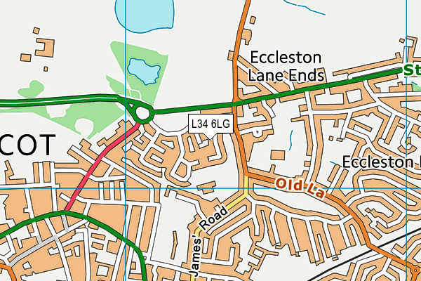 L34 6LG map - OS VectorMap District (Ordnance Survey) L34 6LG map - OS VectorMap District (Ordnance Survey)