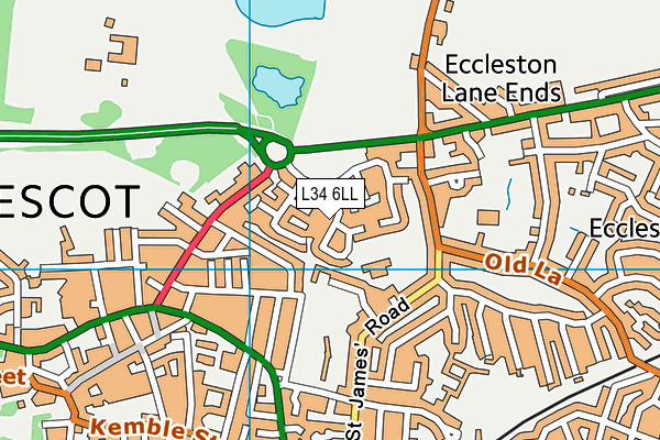 L34 6LL map - OS VectorMap District (Ordnance Survey) L34 6LL map - OS VectorMap District (Ordnance Survey)