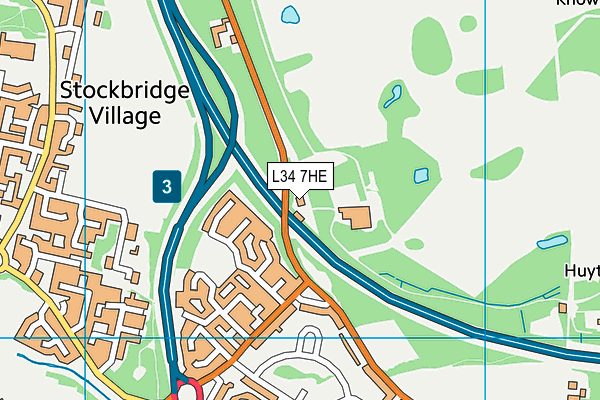 L34 7HE map - OS VectorMap District (Ordnance Survey)
