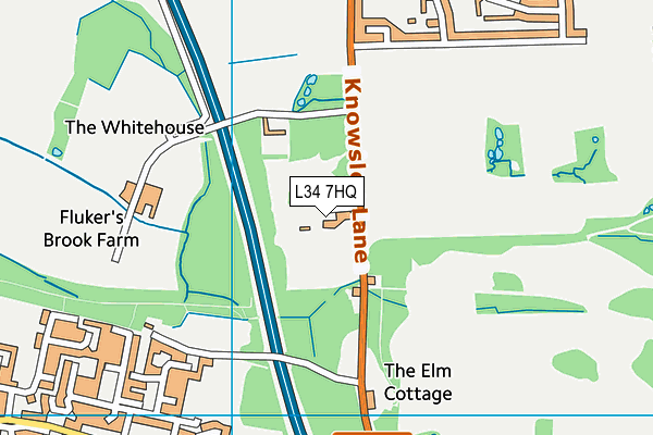 L34 7HQ map - OS VectorMap District (Ordnance Survey) L34 7HQ map - OS VectorMap District (Ordnance Survey)