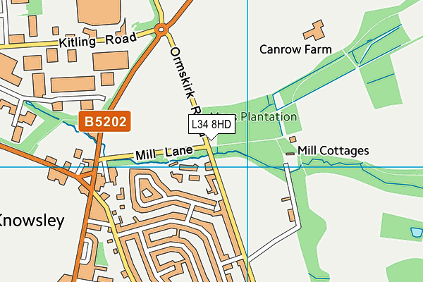 L34 8HD map - OS VectorMap District (Ordnance Survey) L34 8HD map - OS VectorMap District (Ordnance Survey)