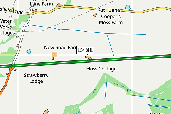 L34 8HL map - OS VectorMap District (Ordnance Survey) L34 8HL map - OS VectorMap District (Ordnance Survey)