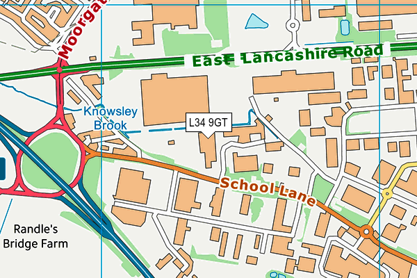 L34 9GT map - OS VectorMap District (Ordnance Survey) L34 9GT map - OS VectorMap District (Ordnance Survey)