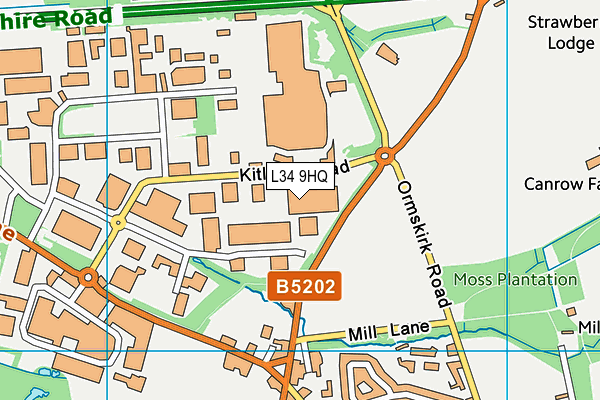 L34 9HQ map - OS VectorMap District (Ordnance Survey) L34 9HQ map - OS VectorMap District (Ordnance Survey)
