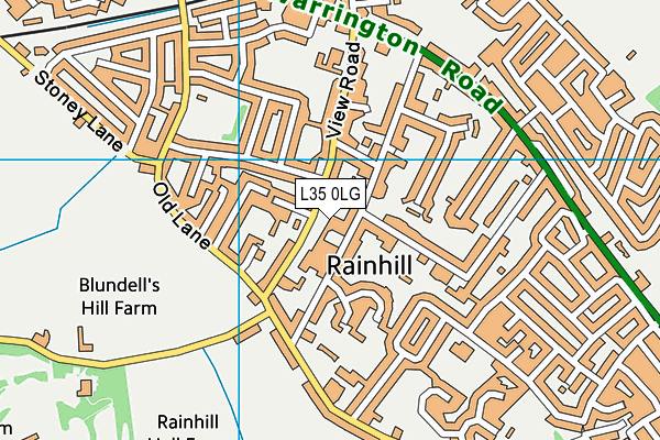 L35 0LG map - OS VectorMap District (Ordnance Survey) L35 0LG map - OS VectorMap District (Ordnance Survey)
