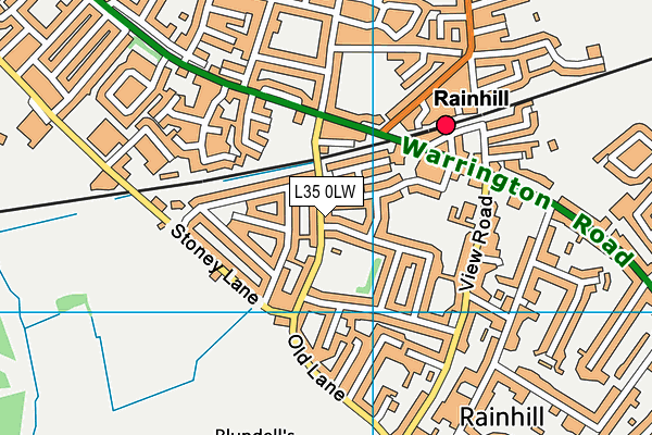 L35 0LW map - OS VectorMap District (Ordnance Survey) L35 0LW map - OS VectorMap District (Ordnance Survey)