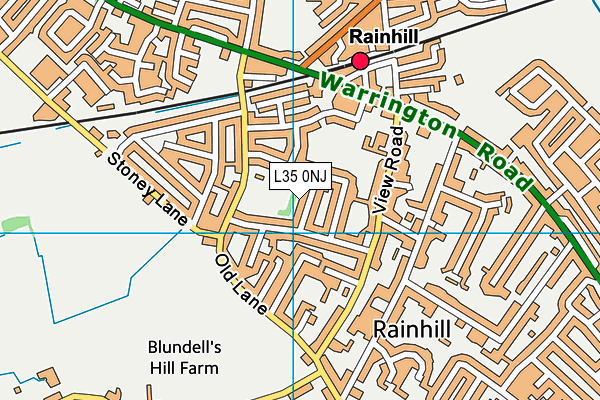 L35 0NJ map - OS VectorMap District (Ordnance Survey) L35 0NJ map - OS VectorMap District (Ordnance Survey)