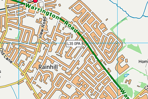 L35 0PA map - OS VectorMap District (Ordnance Survey)