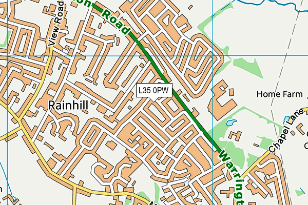 L35 0PW map - OS VectorMap District (Ordnance Survey) L35 0PW map - OS VectorMap District (Ordnance Survey)