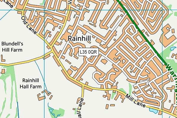L35 0QR map - OS VectorMap District (Ordnance Survey) L35 0QR map - OS VectorMap District (Ordnance Survey)