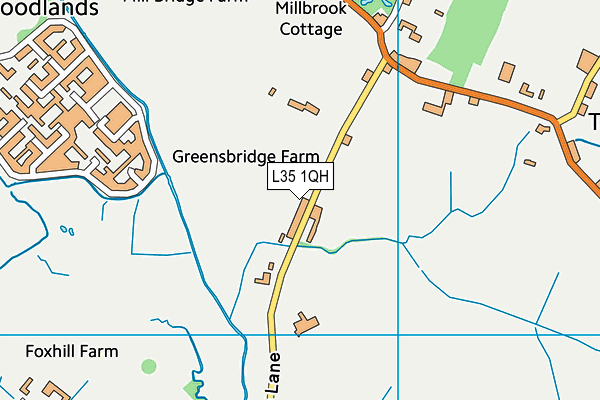 L35 1QH map - OS VectorMap District (Ordnance Survey)