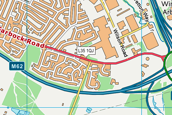 L35 1QJ map - OS VectorMap District (Ordnance Survey) L35 1QJ map - OS VectorMap District (Ordnance Survey)