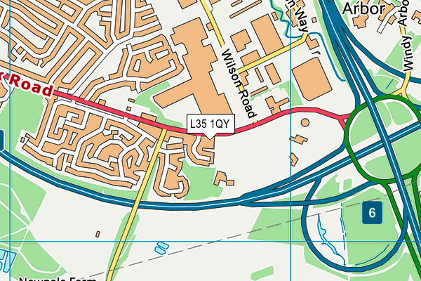 L35 1QY map - OS VectorMap District (Ordnance Survey) L35 1QY map - OS VectorMap District (Ordnance Survey)