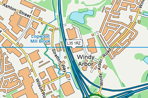 L35 1RZ map - OS VectorMap District (Ordnance Survey)