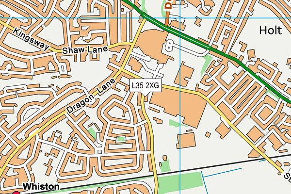 L35 2XG map - OS VectorMap District (Ordnance Survey) L35 2XG map - OS VectorMap District (Ordnance Survey)