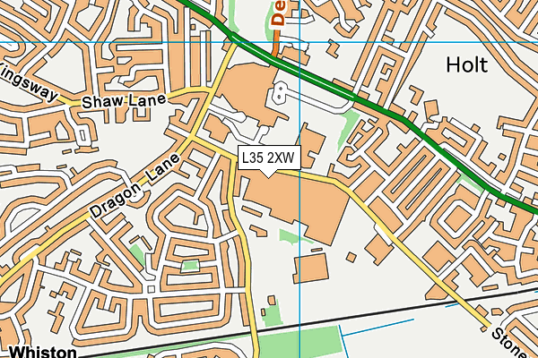 L35 2XW map - OS VectorMap District (Ordnance Survey) L35 2XW map - OS VectorMap District (Ordnance Survey)