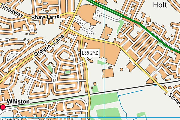 L35 2YZ map - OS VectorMap District (Ordnance Survey) L35 2YZ map - OS VectorMap District (Ordnance Survey)