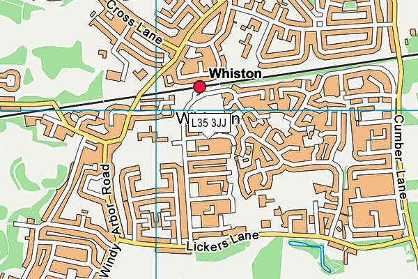 L35 3JJ map - OS VectorMap District (Ordnance Survey) L35 3JJ map - OS VectorMap District (Ordnance Survey)