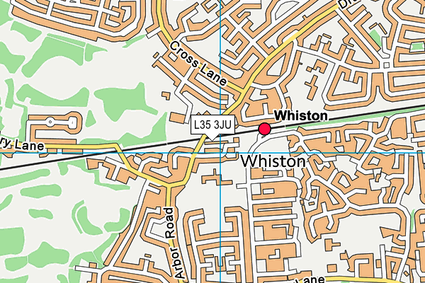 L35 3JU map - OS VectorMap District (Ordnance Survey) L35 3JU map - OS VectorMap District (Ordnance Survey)