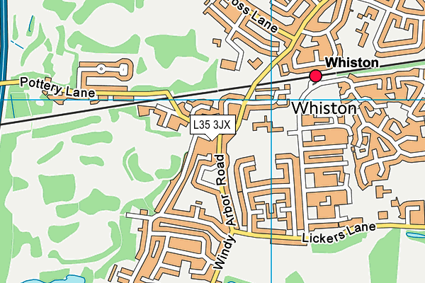 L35 3JX map - OS VectorMap District (Ordnance Survey) L35 3JX map - OS VectorMap District (Ordnance Survey)