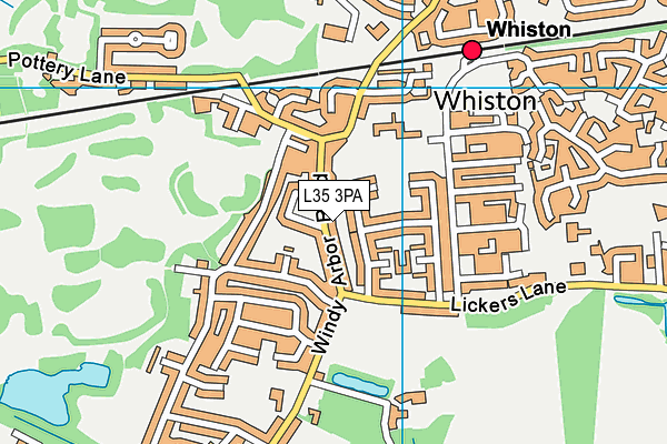 L35 3PA map - OS VectorMap District (Ordnance Survey) L35 3PA map - OS VectorMap District (Ordnance Survey)
