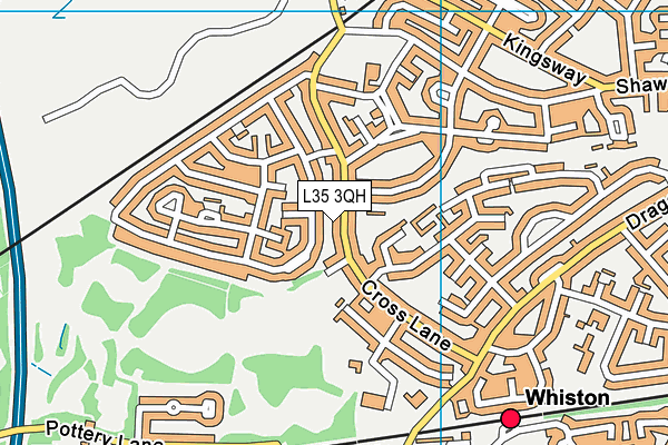 L35 3QH map - OS VectorMap District (Ordnance Survey) L35 3QH map - OS VectorMap District (Ordnance Survey)