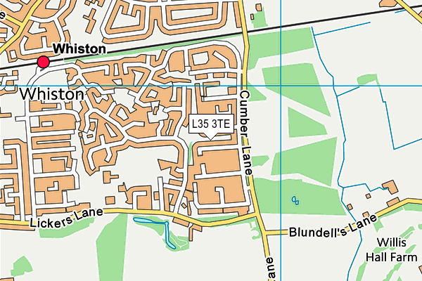 L35 3TE map - OS VectorMap District (Ordnance Survey) L35 3TE map - OS VectorMap District (Ordnance Survey)