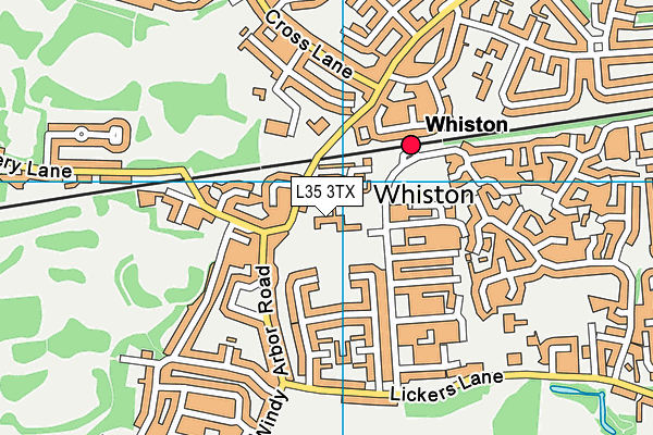 L35 3TX map - OS VectorMap District (Ordnance Survey) L35 3TX map - OS VectorMap District (Ordnance Survey)