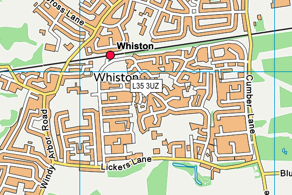 L35 3UZ map - OS VectorMap District (Ordnance Survey) L35 3UZ map - OS VectorMap District (Ordnance Survey)